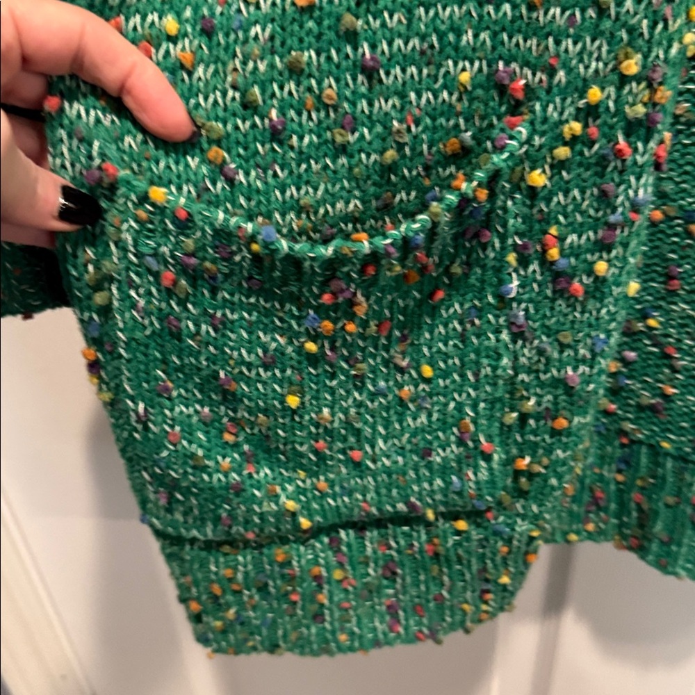 Miley Dot Green Cardigan - Picture 4 of 5